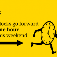 Clocks forward this weekend